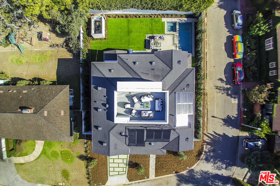 107 Larkin Place Santa Monica, CA 90402 - Photo 51 of 51 an aerial view of a house with a swimming pool
