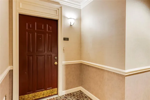 a view of front door