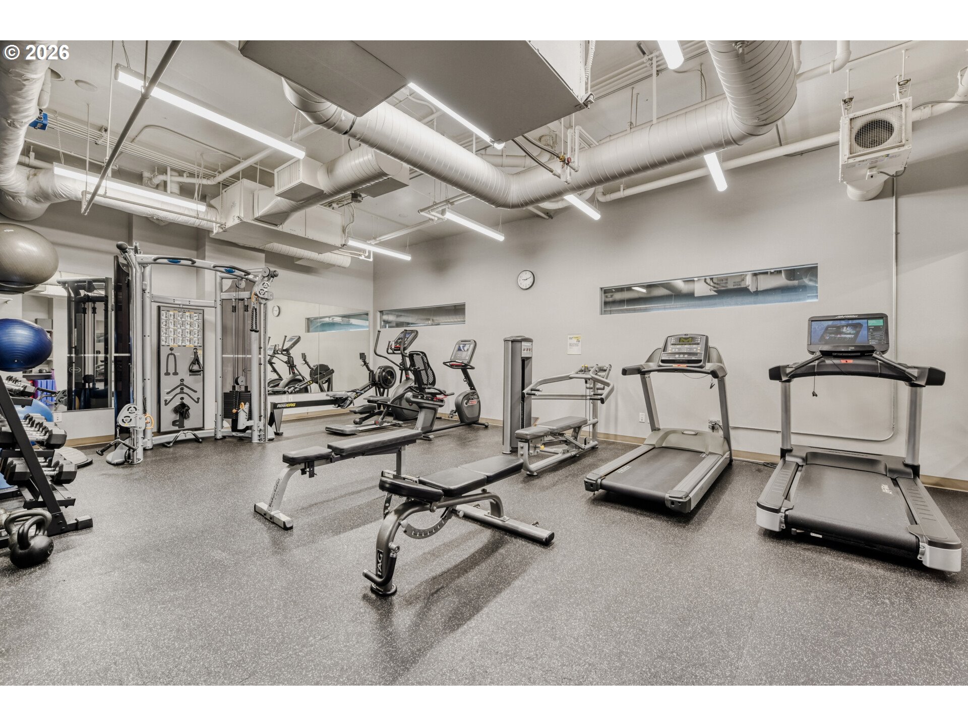 949 Northwest Overton Street, Unit 513 Portland, OR 97209 - Photo 29 of 35 a view of a room with gym equipment