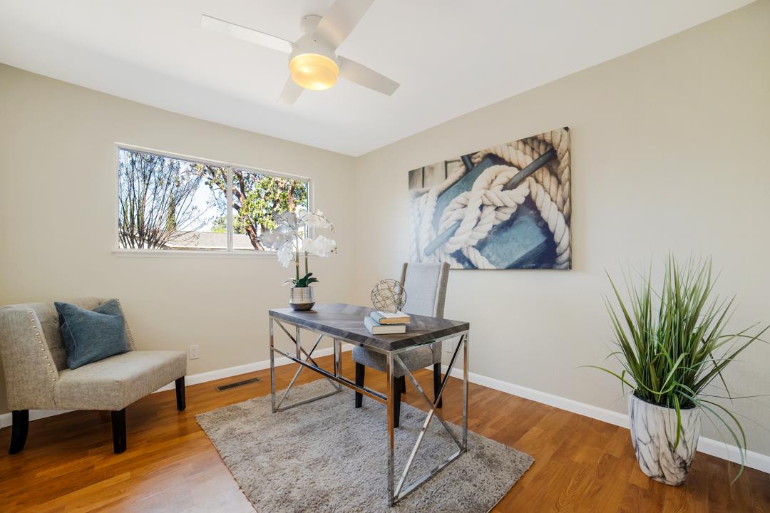 835 Fillippelli Drive Gilroy, CA 95020 - Photo 24 of 45 a view of a workspace room with furniture and a potted plant