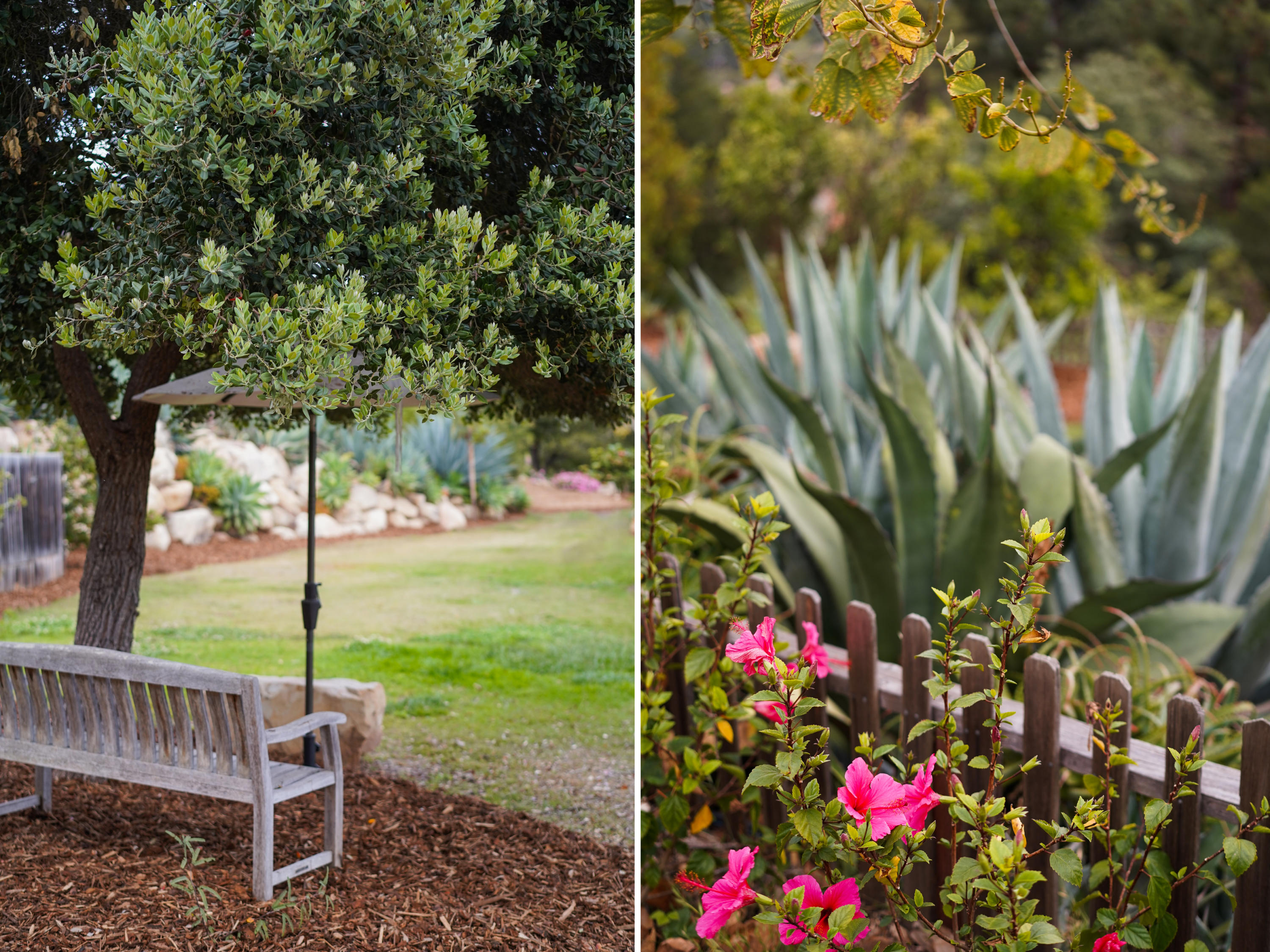 2285 Bella Vista Drive Montecito, CA 93108 - Photo 32 of 34 Outdoor Seating with Blossoming Flowers