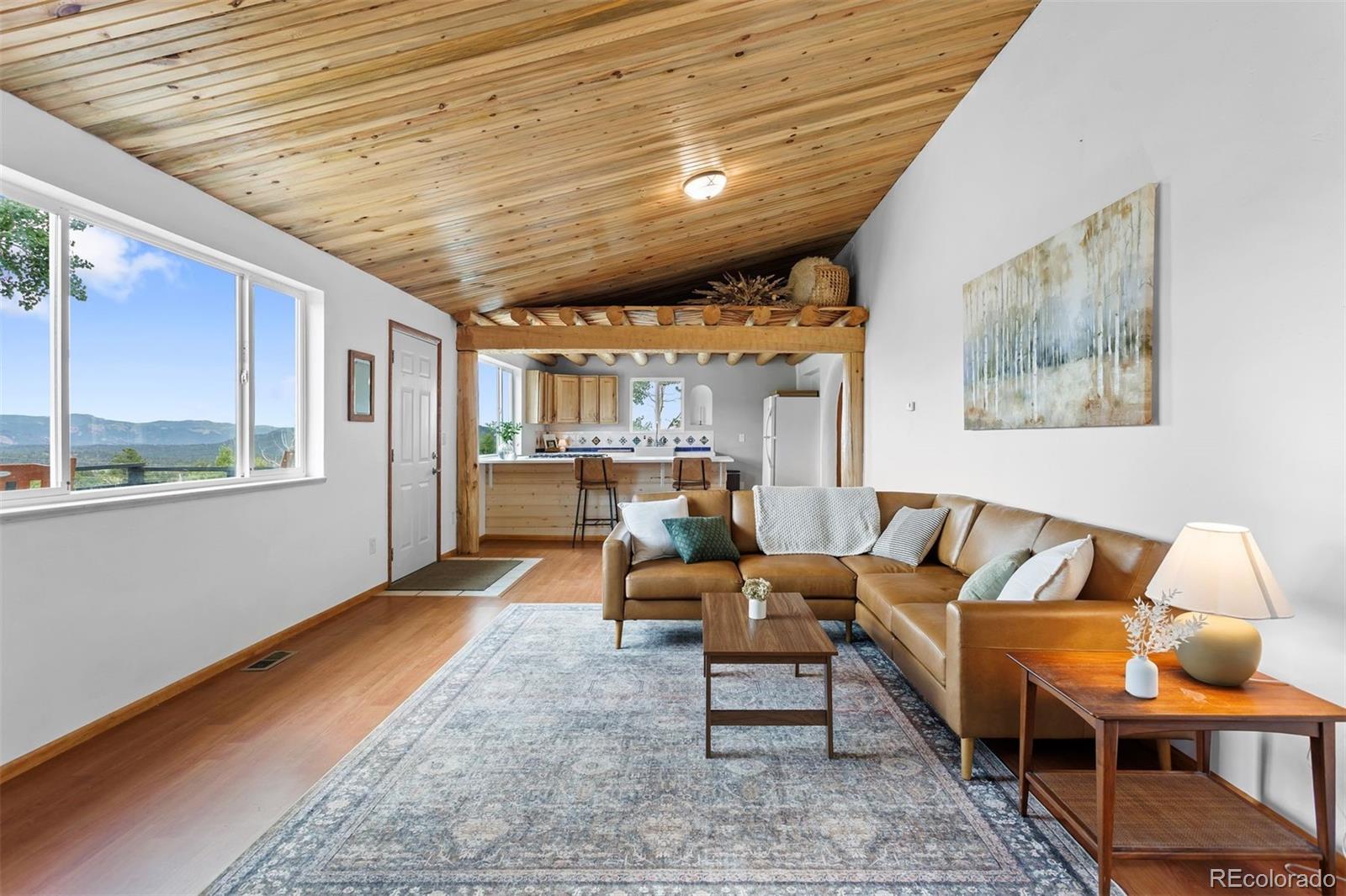 616 South Pine Drive Bailey, CO 80421 - Photo 11 of 50 a living room with furniture and a large window