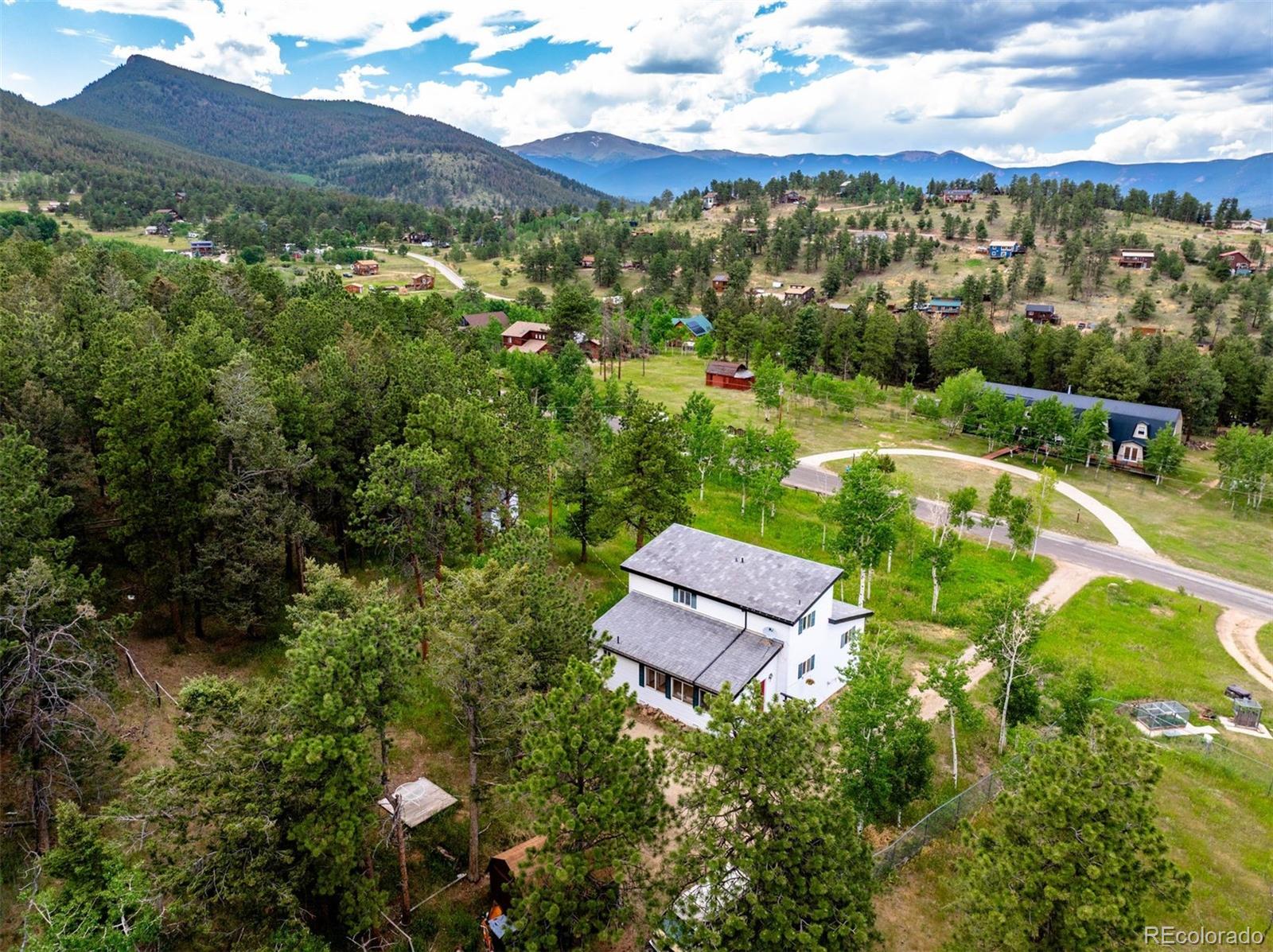 616 South Pine Drive Bailey, CO 80421 - Photo 41 of 50 a view of a city with mountains in the background