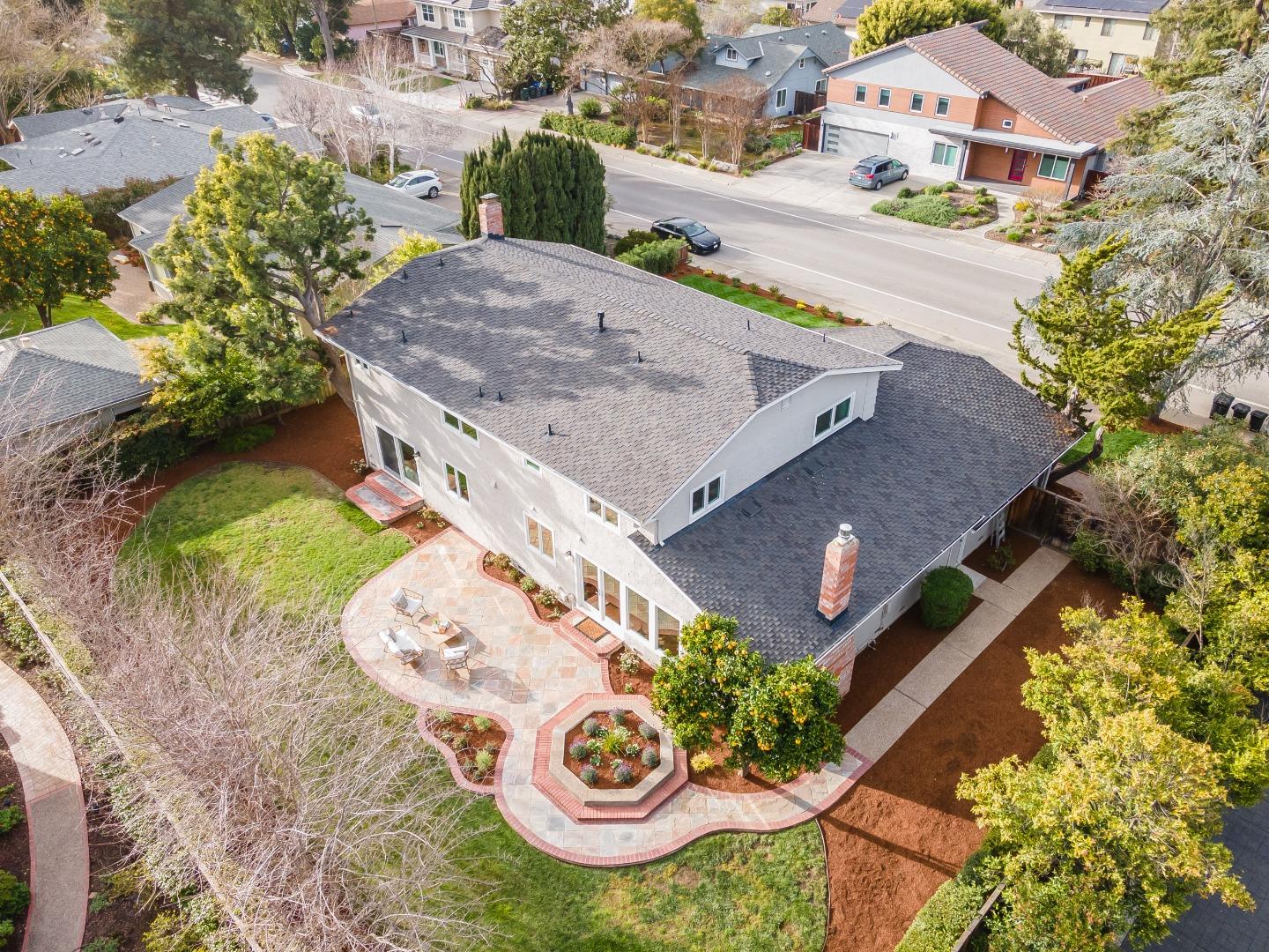 389 Bryant Avenue Mountain View, CA 94040 - Photo 60 of 61 an aerial view of a house