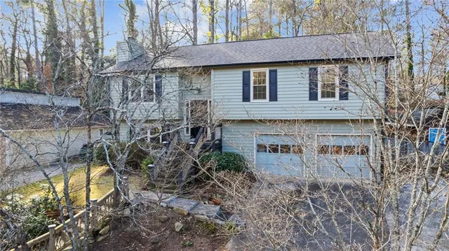 a brick building with a large windows