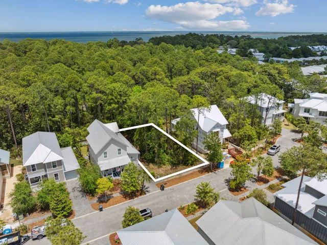 an aerial view of multiple house