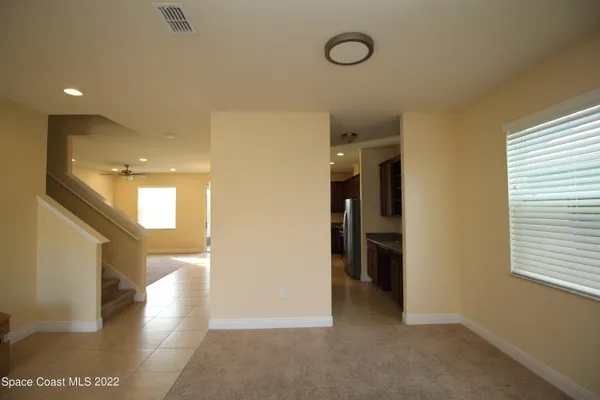a view of a hallway with interior of the house