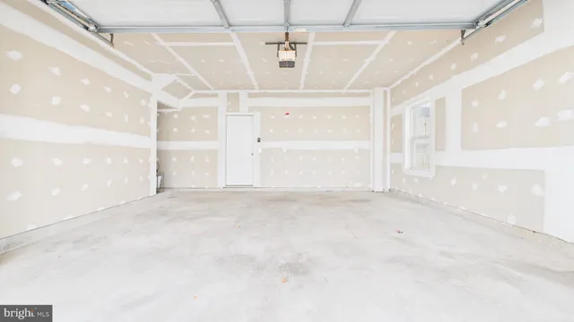 a view of a indoor garage