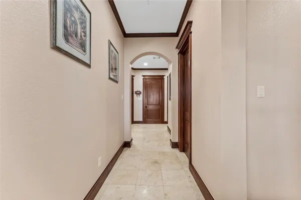 a view of a hallway with a hallway