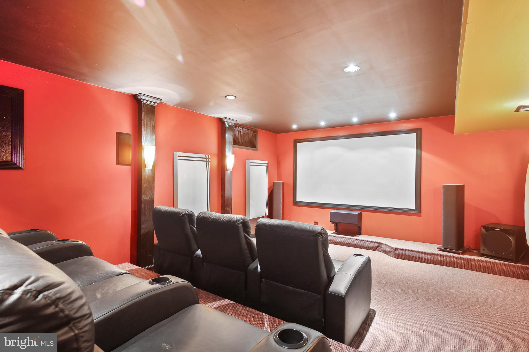 413 Ronsdale Road Sykesville, MD 21784 - Photo 34 of 46 In home Theatre Room in the basement