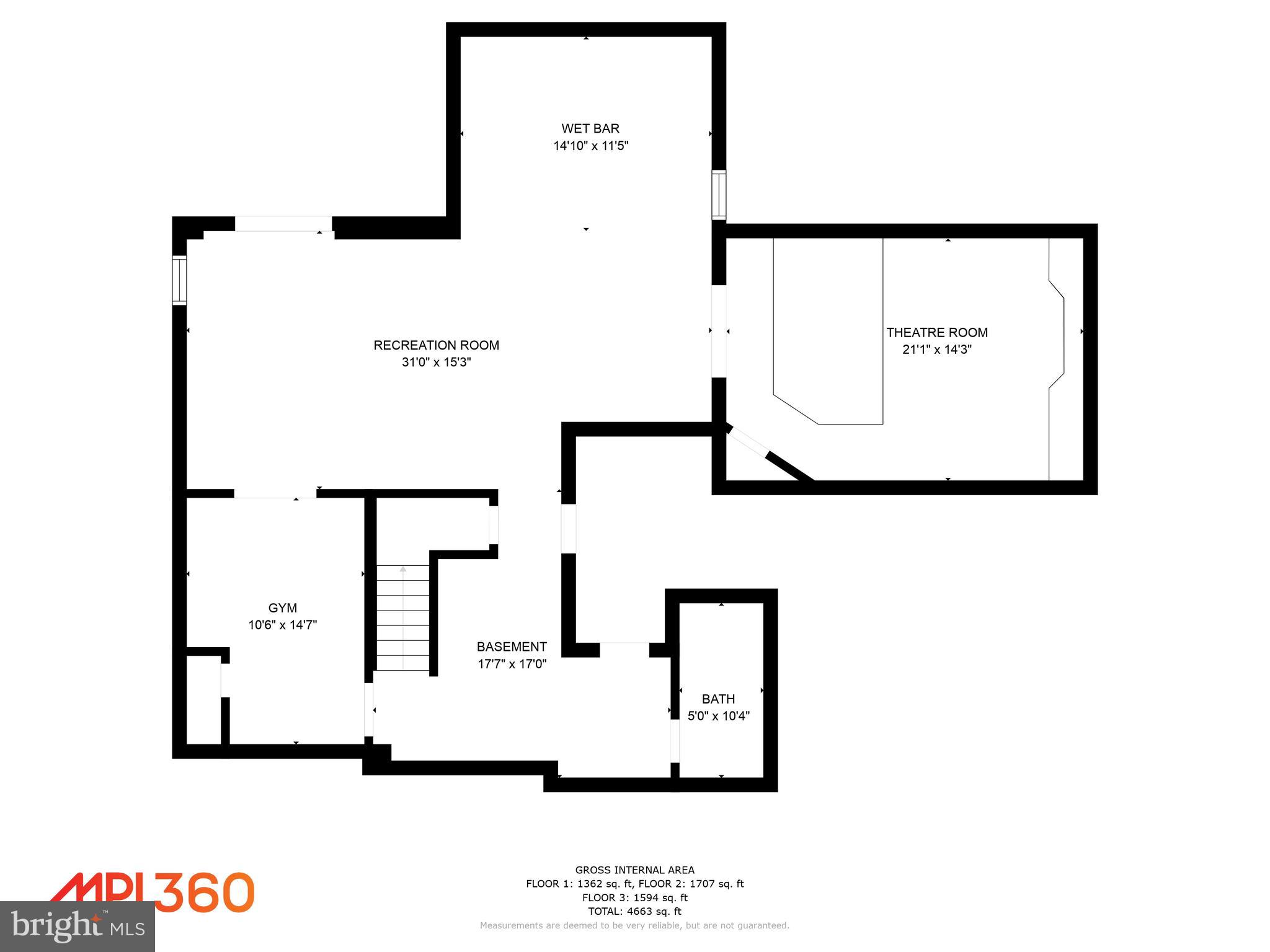 413 Ronsdale Road Sykesville, MD 21784 - Photo 46 of 46 Lower level floorplan