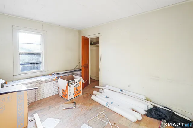 a room with storage and utility