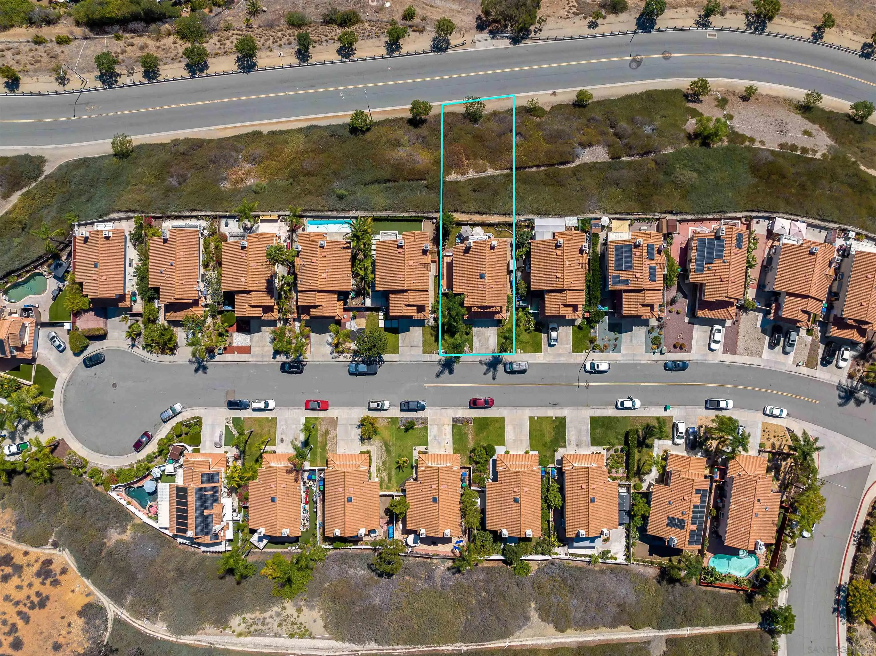 9851 Avenida Ricardo Spring Valley, CA 91977 - Photo 36 of 41 an aerial view of a building with outdoor space
