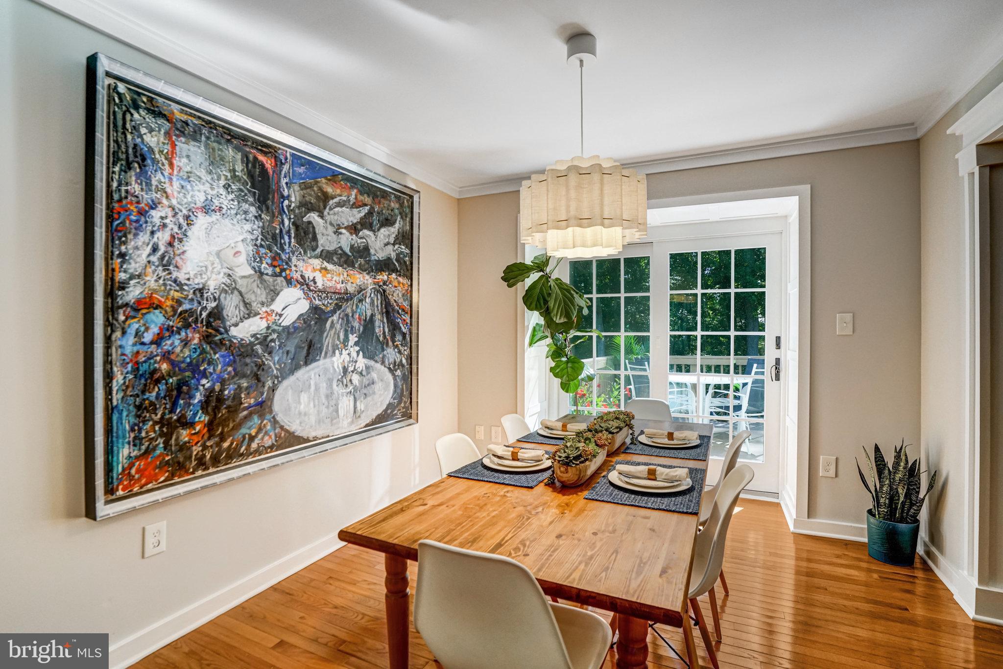 7923 Forest Path Way Springfield, VA 22153 - Photo 6 of 39 a view of a dining room with furniture window and outside view