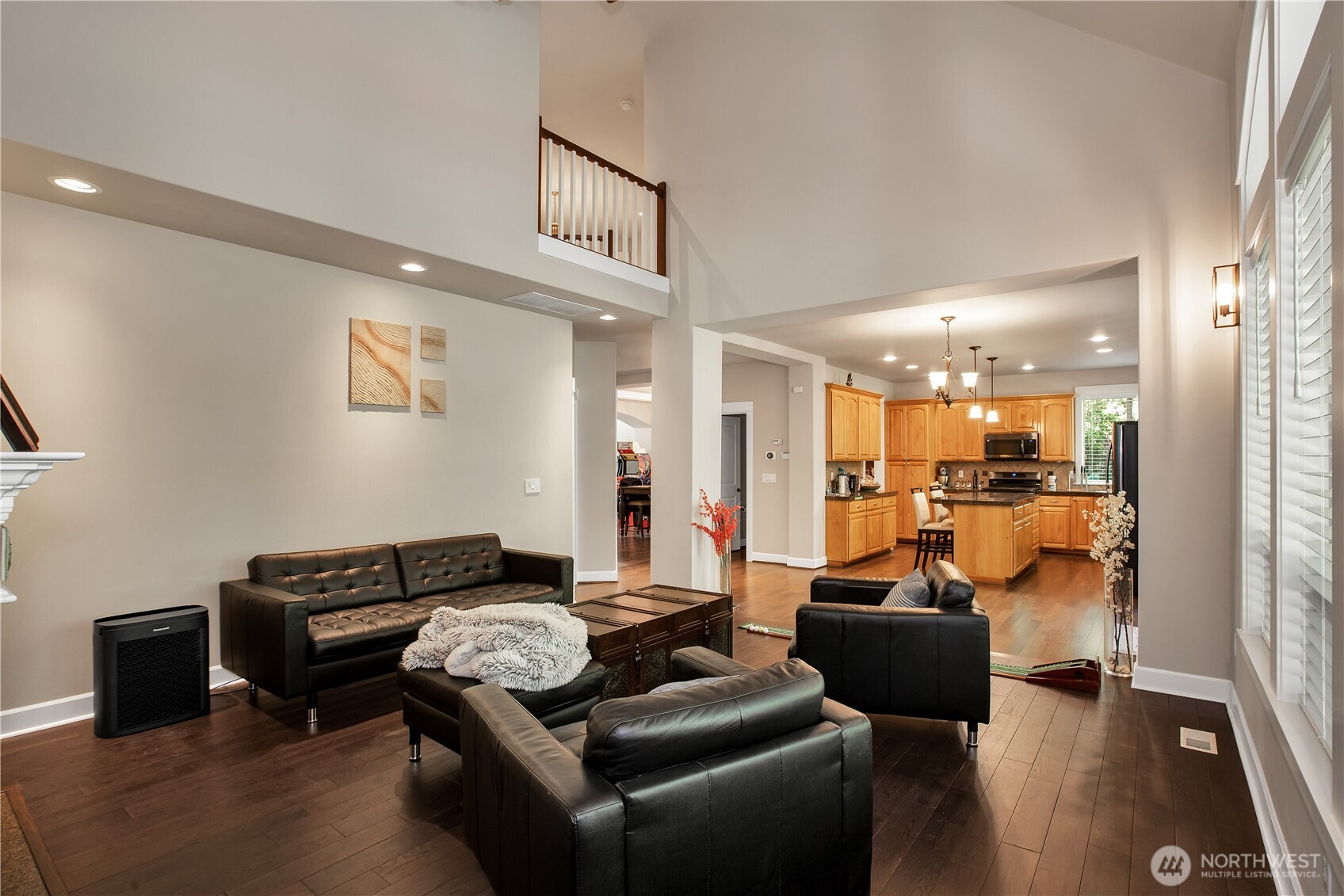 3930 Cameron Drive Northeast Lacey, WA 98516 - Photo 12 of 40 a living room with furniture and a glass door