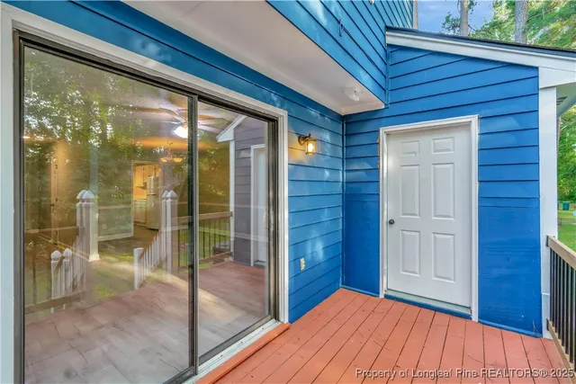 a view of front door