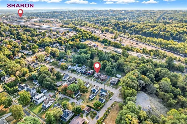 an aerial view of city