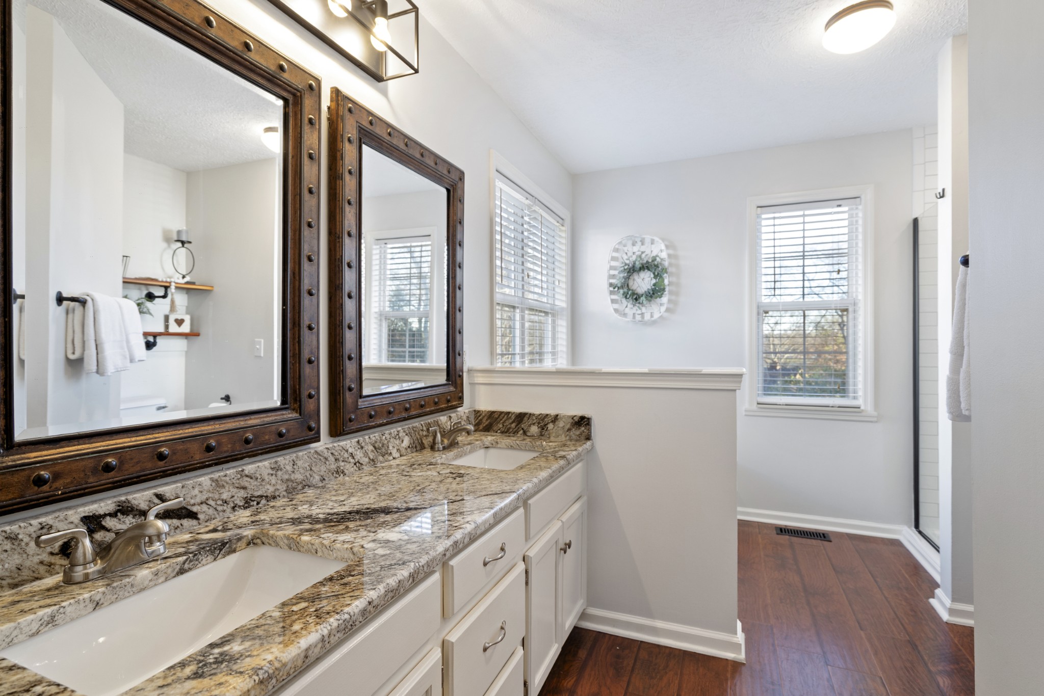 131 Deer Ridge Lane Hendersonville, TN 37075 - Photo 24 of 44 a bathroom with a granite countertop sink and a mirror