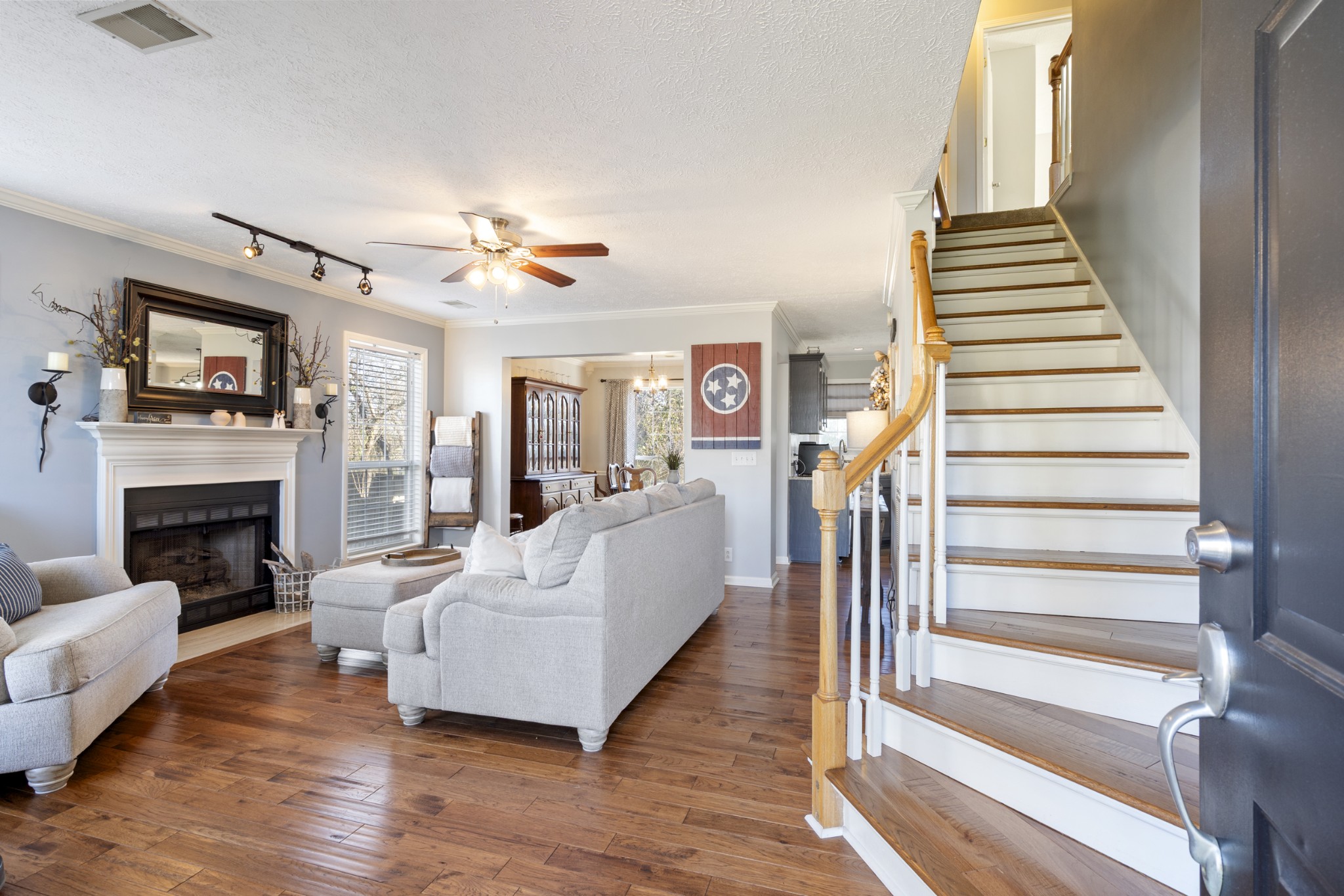 131 Deer Ridge Lane Hendersonville, TN 37075 - Photo 7 of 44 a living room with furniture and a fireplace