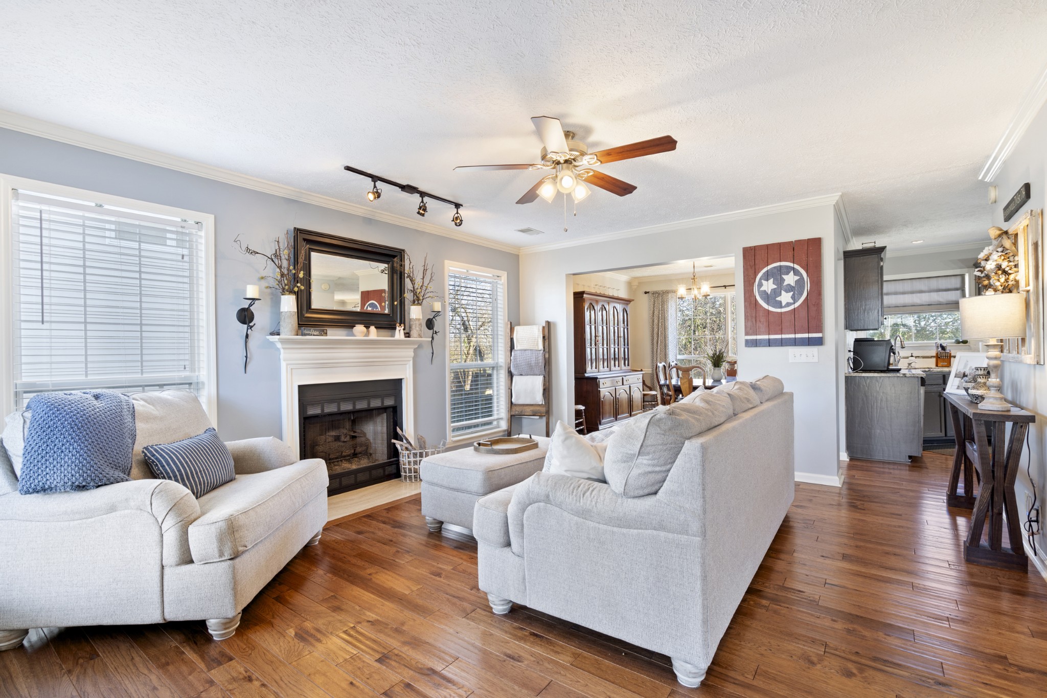 131 Deer Ridge Lane Hendersonville, TN 37075 - Photo 8 of 44 a living room with furniture and a fireplace