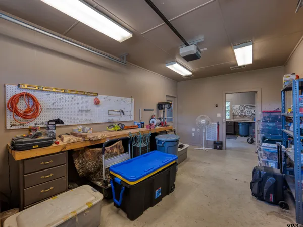 a room with furniture and a fireplace