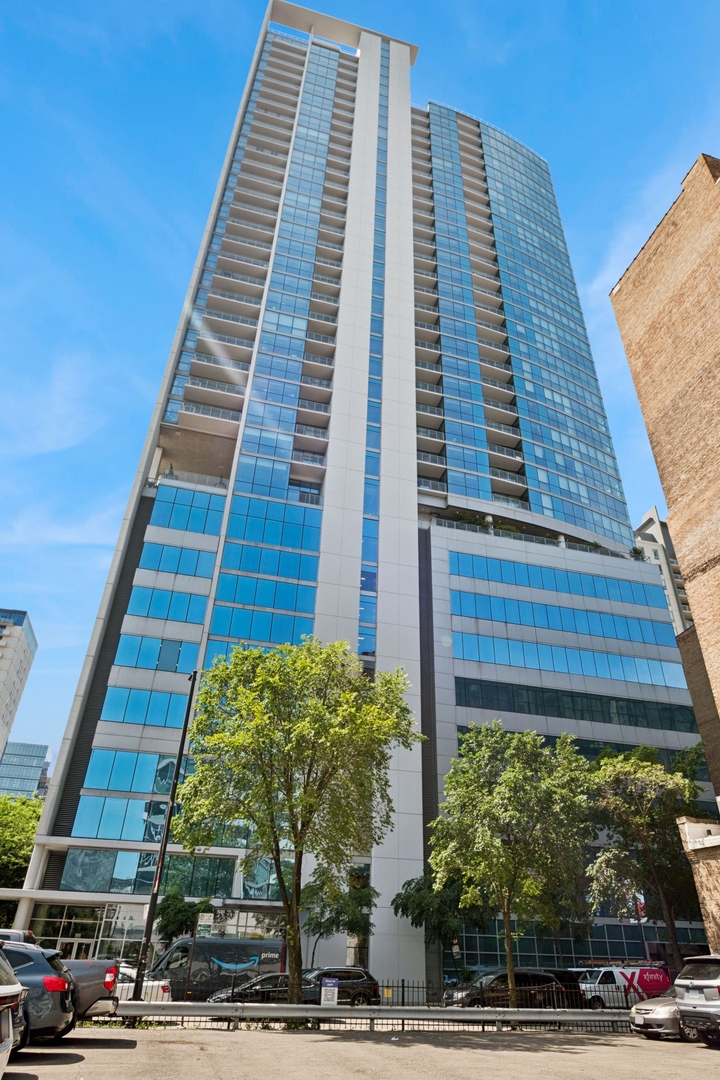 a front view of a building