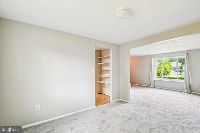 a view of an empty room with window