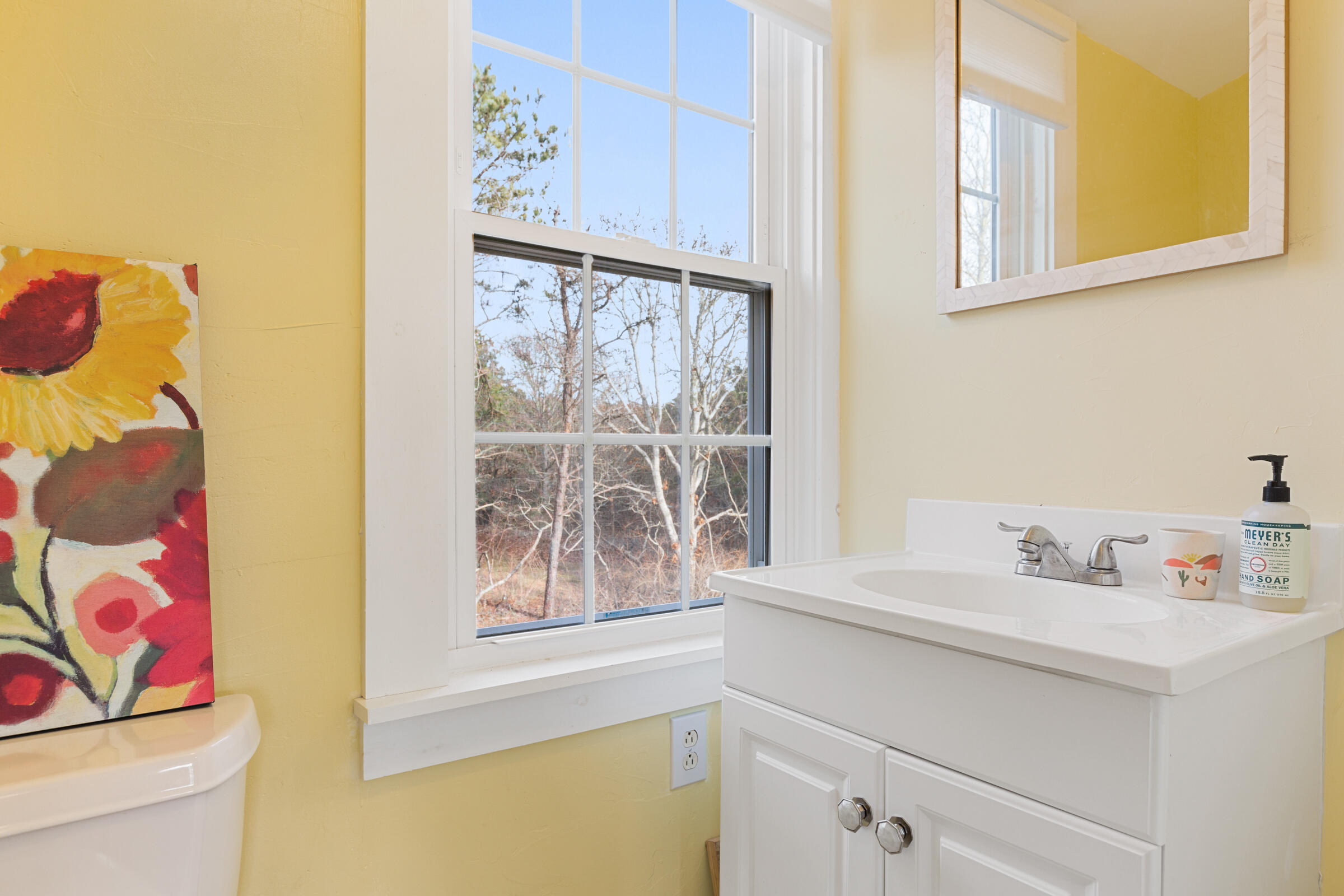 4 Perry Road Truro, MA 02666 - Photo 21 of 29 a bathroom with a sink and a window