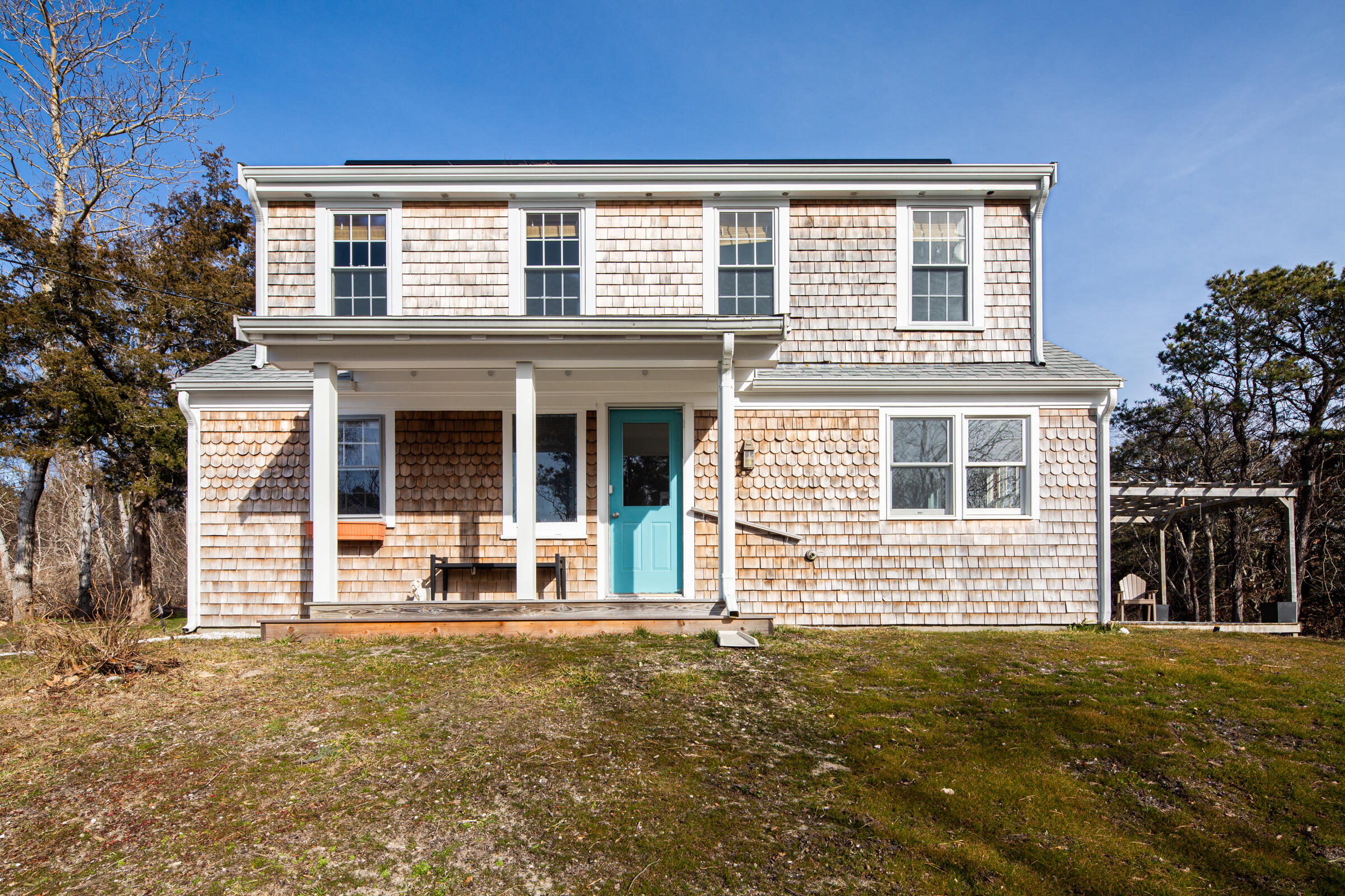 4 Perry Road Truro, MA 02666 - Photo 29 of 29 front view of a house with a yard