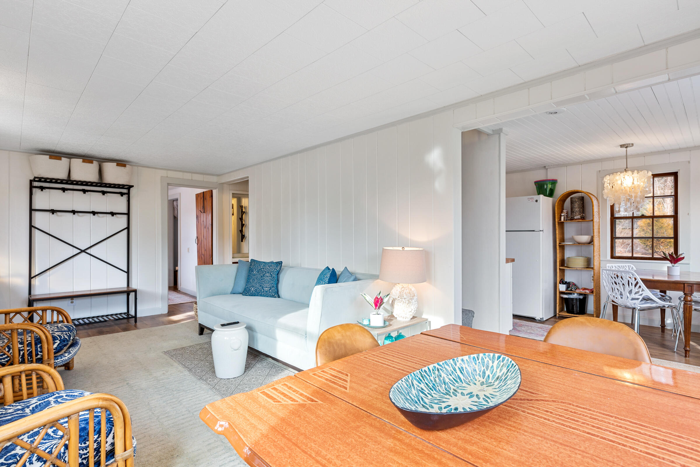 4 Perry Road Truro, MA 02666 - Photo 6 of 29 a living room with furniture a rug and white walls