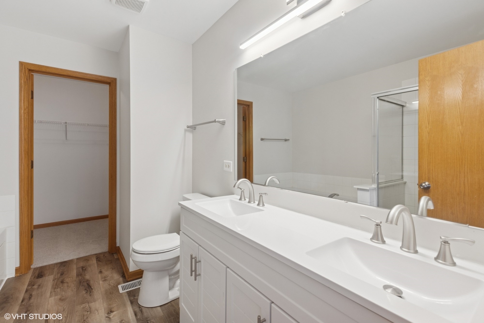 133 Springbrook Trail South Oswego, IL 60543 - Photo 14 of 29 a bathroom with a sink toilet and shower