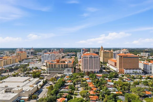 an aerial view of city