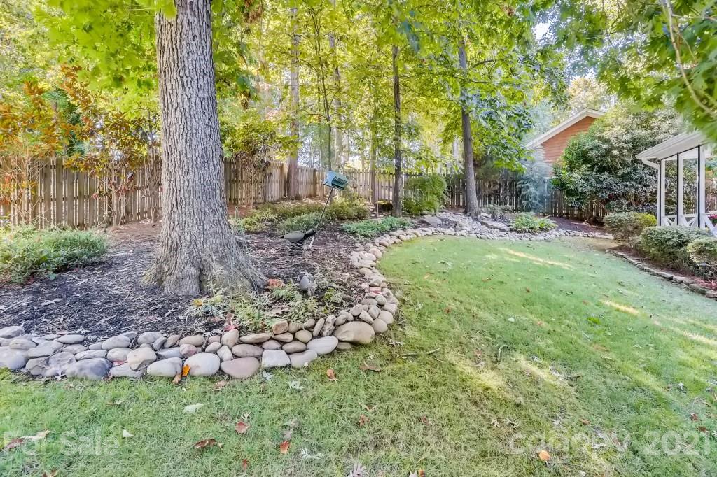 19032 Mountainview Drive Cornelius, NC 28031 - Photo 38 of 44 a view of a backyard with large trees