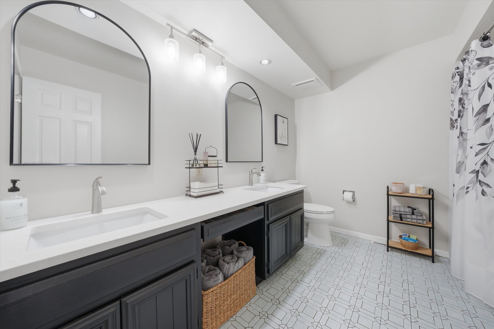 24346 South Timberline Trail Crete, IL 60417 - Photo 15 of 31 a spacious bathroom with a double vanity sink double and a mirror