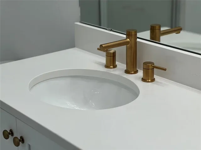 a close view of sink