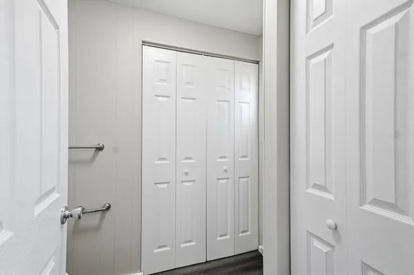 a view of a closet area