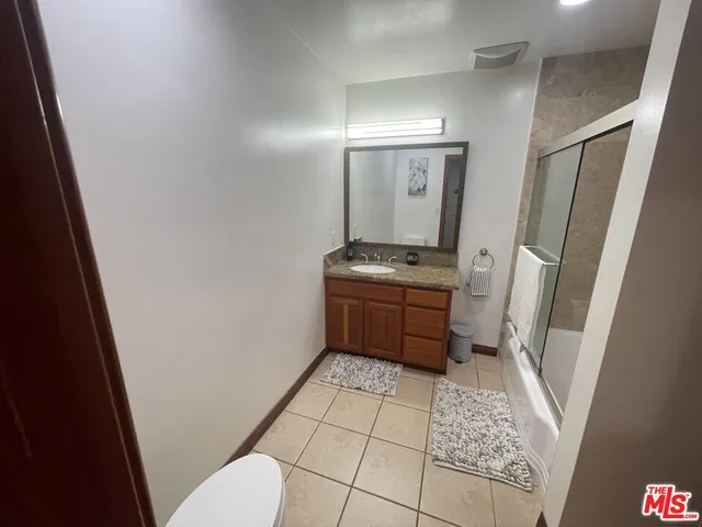 a room with washing machine