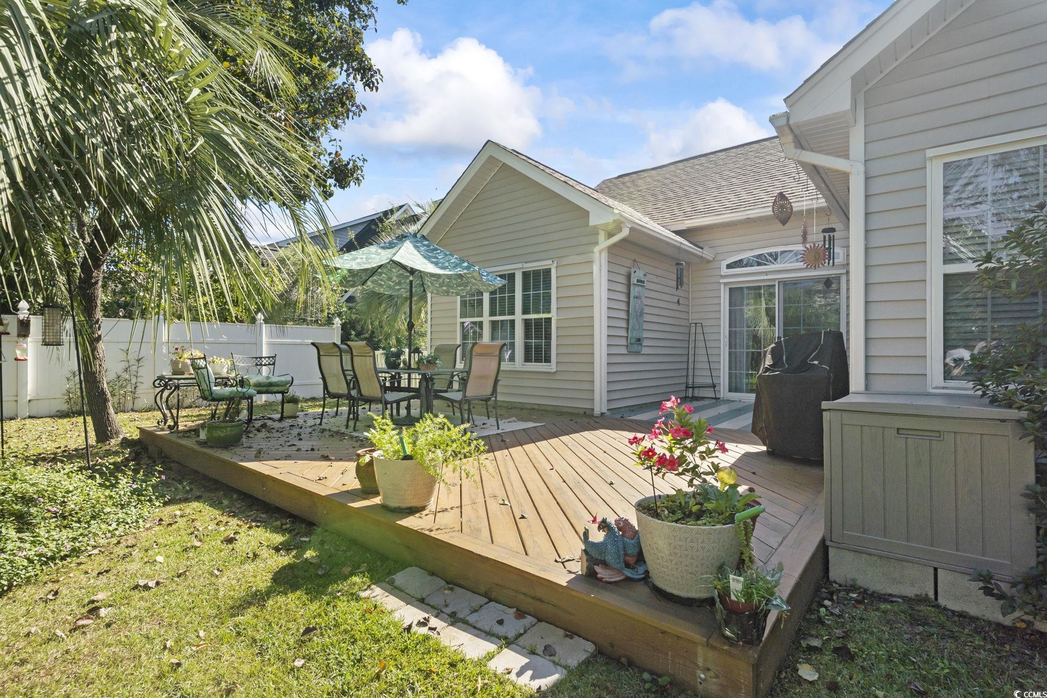 3607 Brampton Drive Myrtle Beach, SC 29588 - Photo 25 of 34 Wooden terrace featuring grilling area
