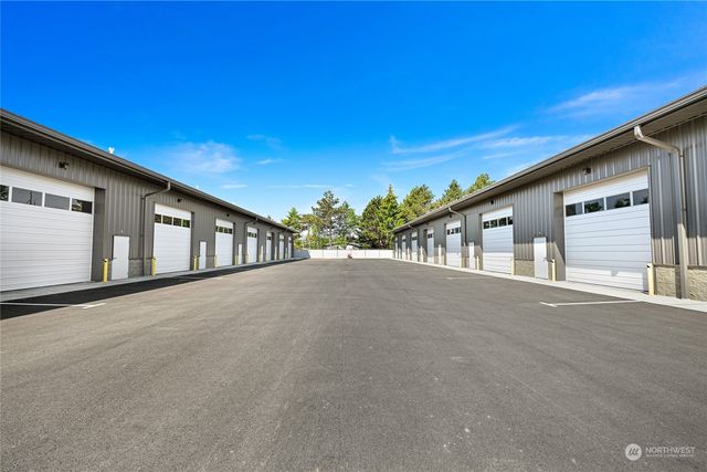 a view of large parking space and a street