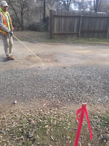 a view of a backyard of a house