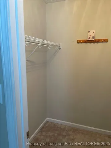 a close up view of racks on the wall