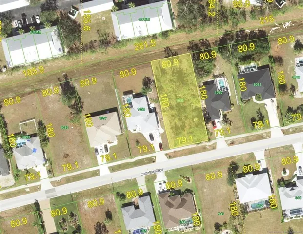 an aerial view of a swimming pool