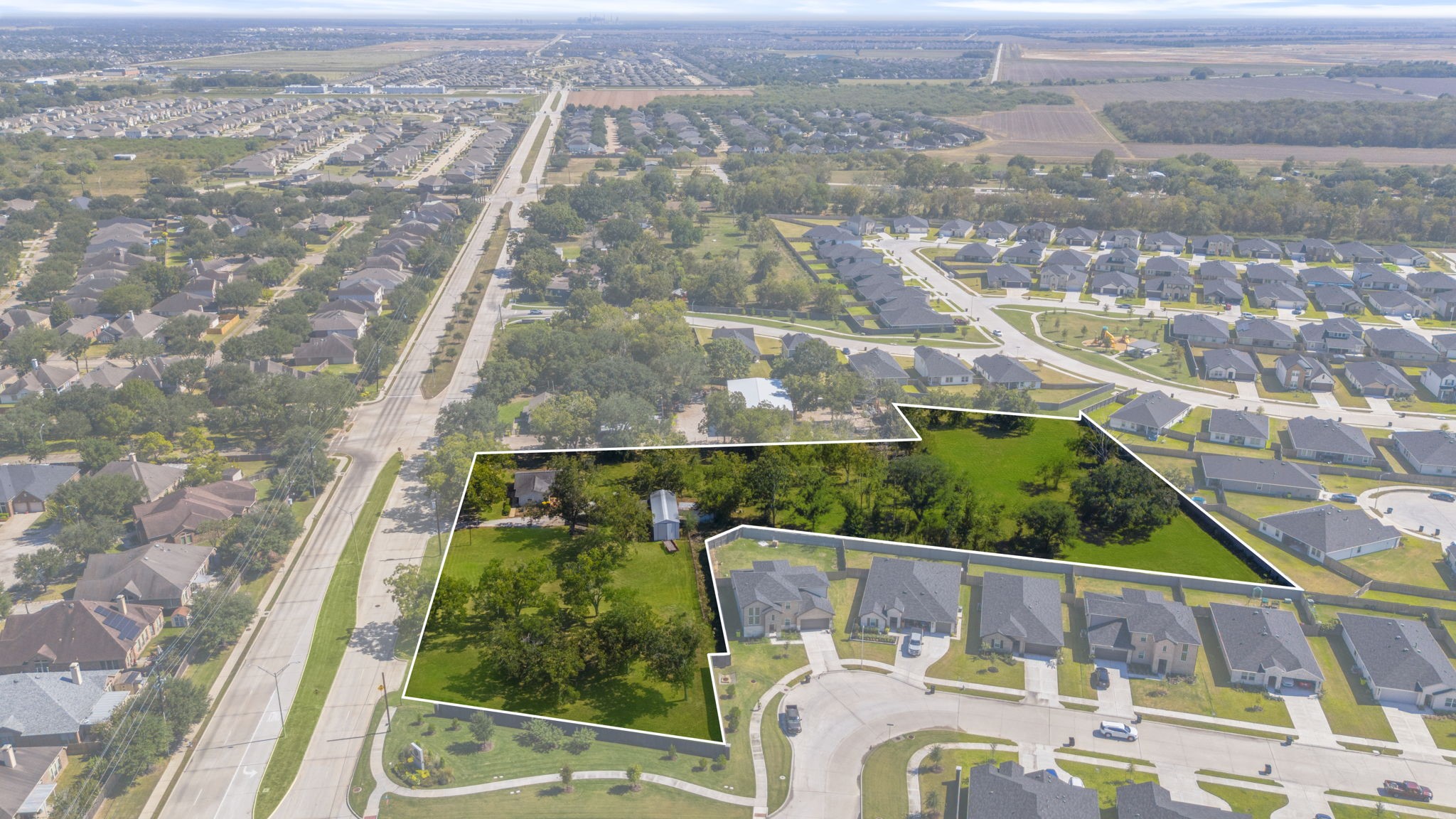 5418 Bryan Road Rosenberg, TX 77469 - Photo 12 of 49 an aerial view of houses with yard