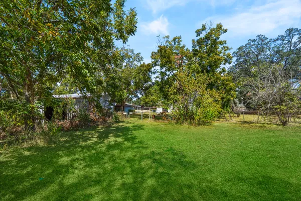 a view of yard with green space