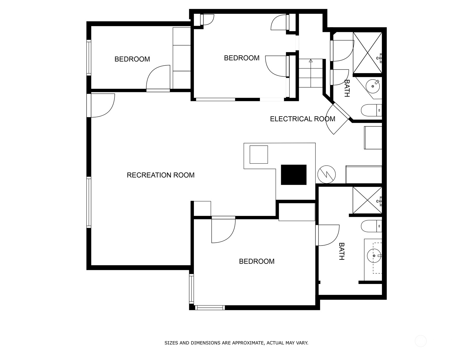 1306 38th Street Everett, WA 98201 - Photo 35 of 37 a picture of a room with a cabinet and white wall