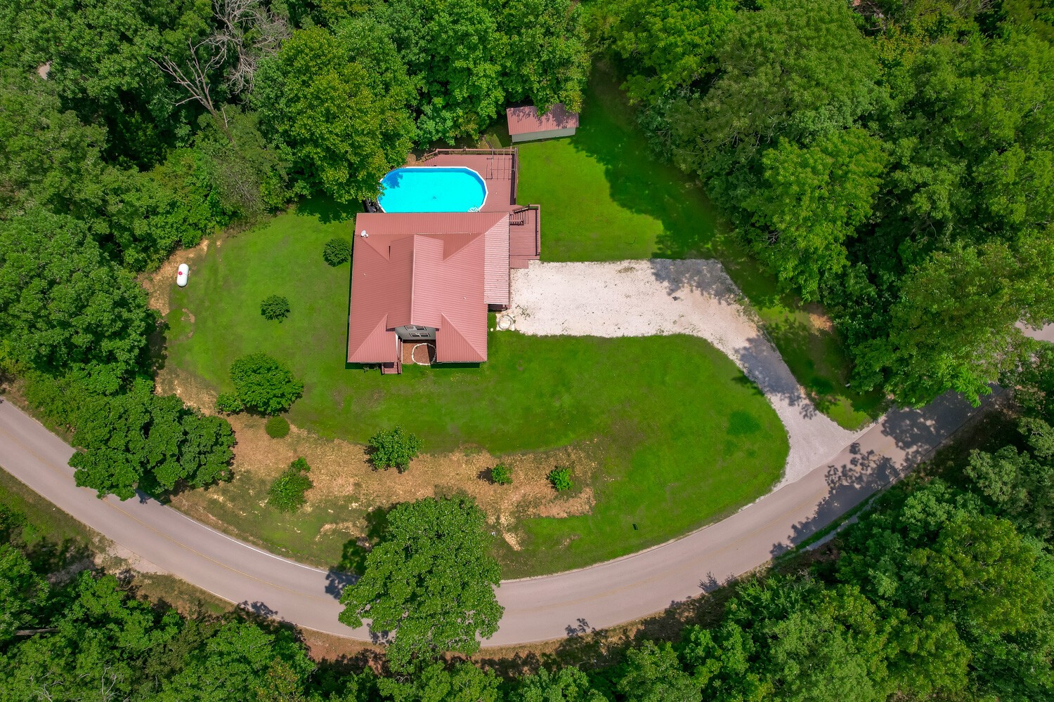 415 French Hill Road Tennessee Ridge, TN 37178 - Photo 1 of 48 an aerial view of a house