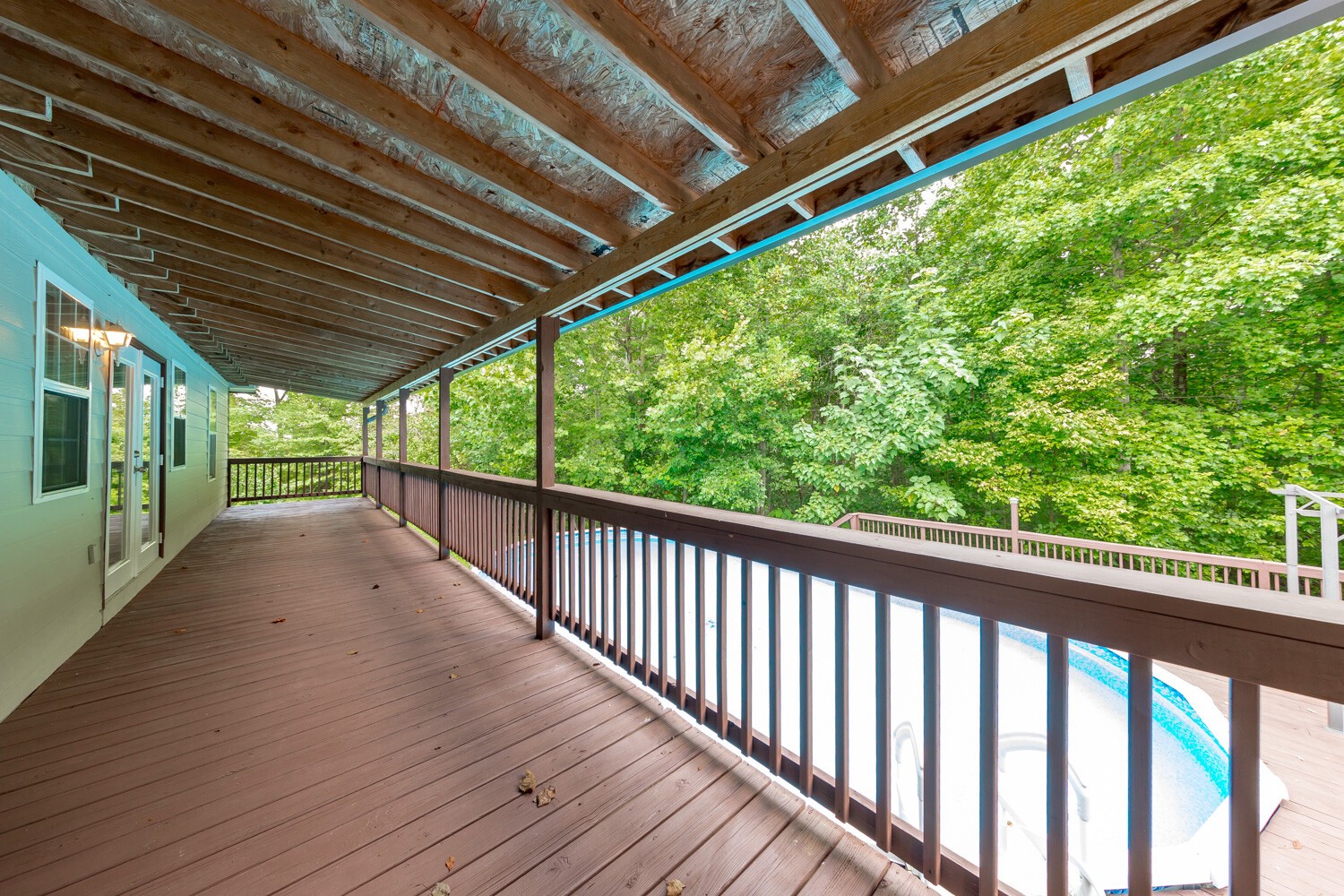 415 French Hill Road Tennessee Ridge, TN 37178 - Photo 38 of 48 a view of porch with wooden floor