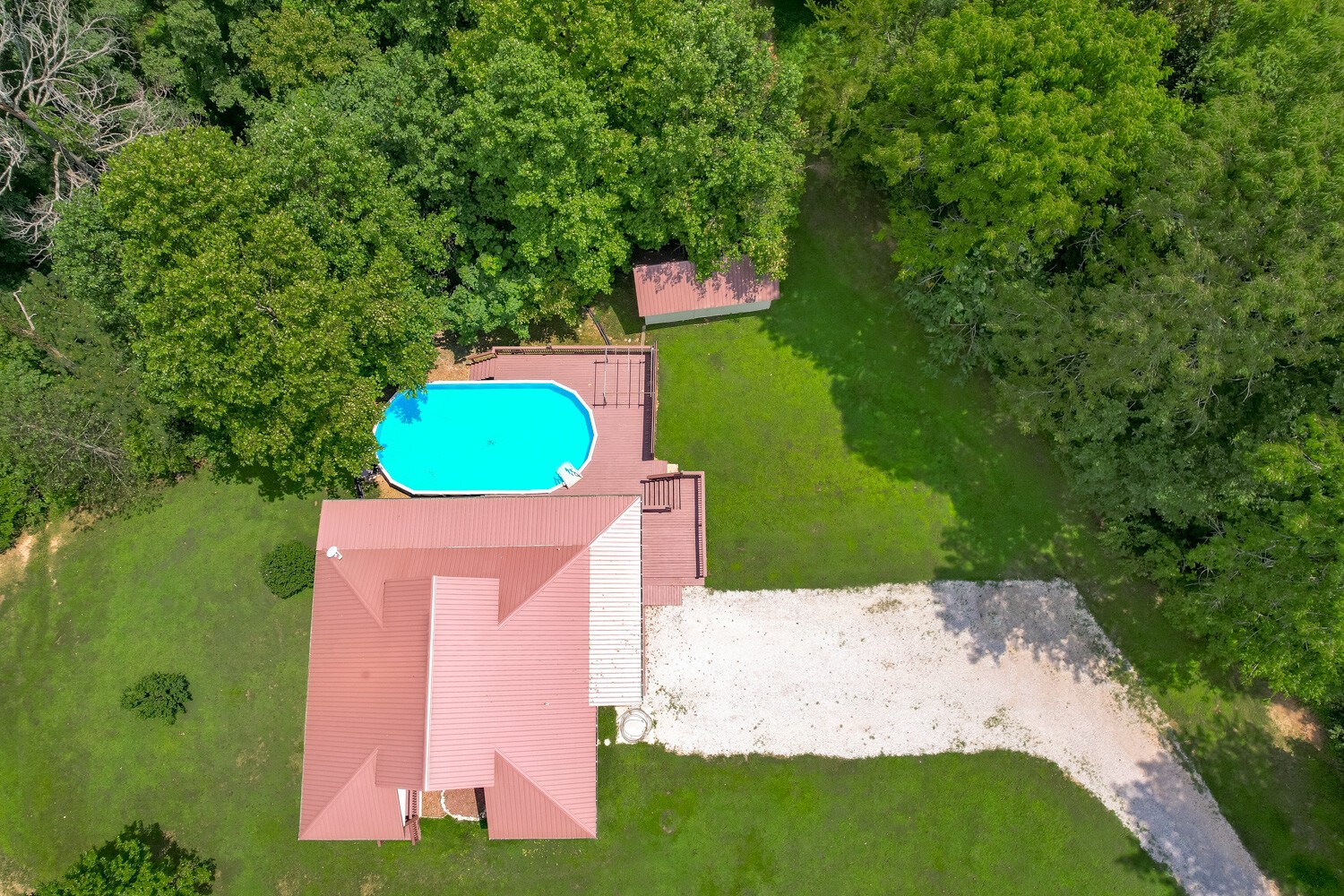 415 French Hill Road Tennessee Ridge, TN 37178 - Photo 5 of 48 an aerial view of a house