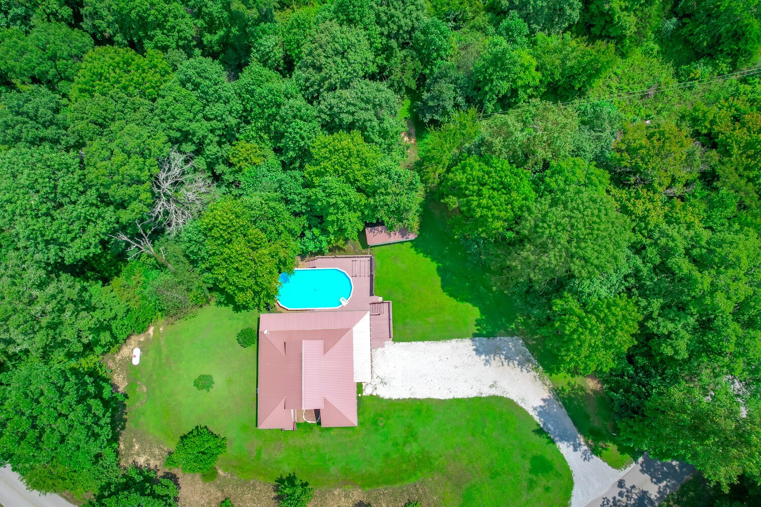 415 French Hill Road Tennessee Ridge, TN 37178 - Photo 6 of 48 an aerial view of a house