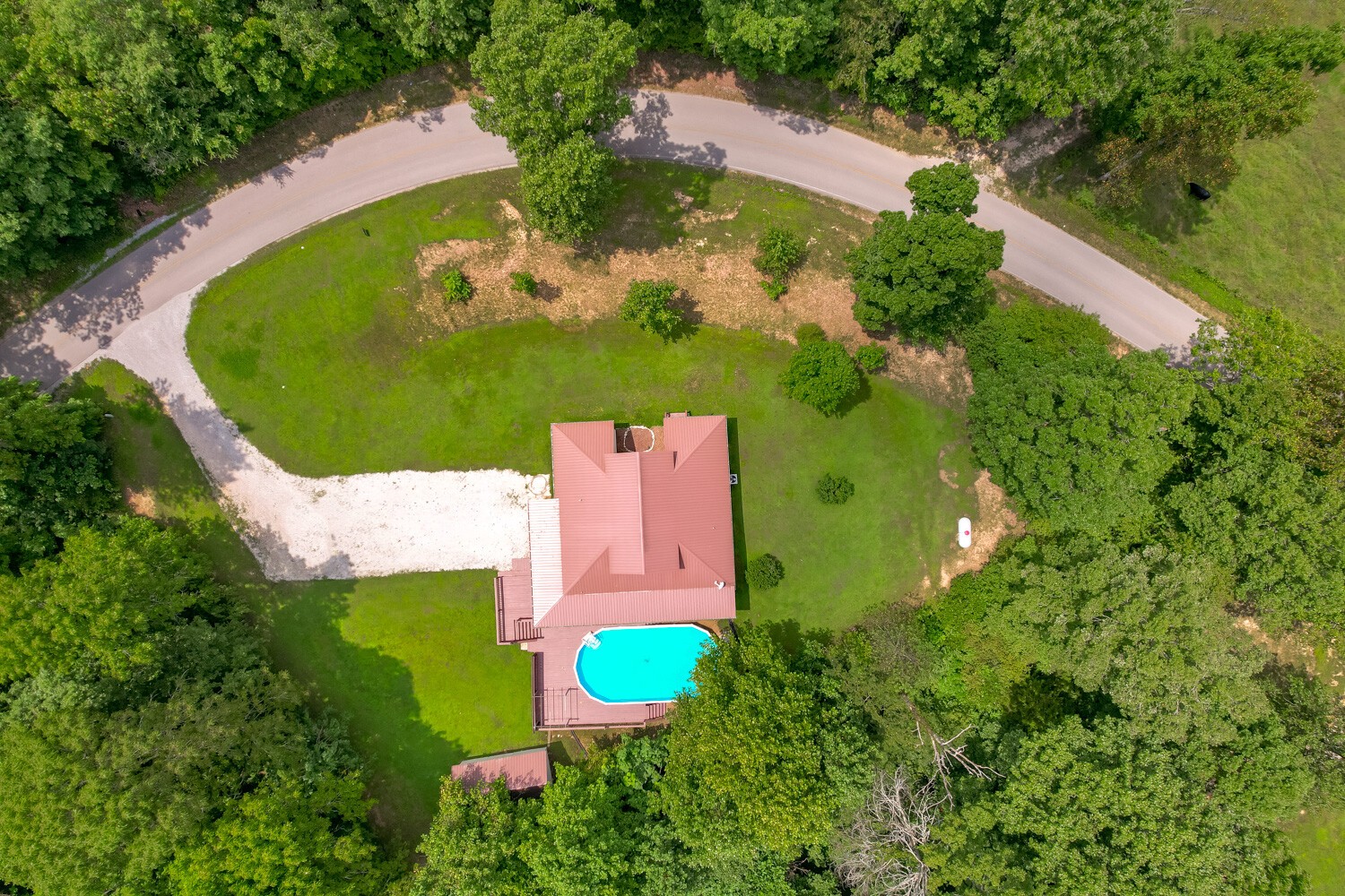 415 French Hill Road Tennessee Ridge, TN 37178 - Photo 7 of 48 an aerial view of a house